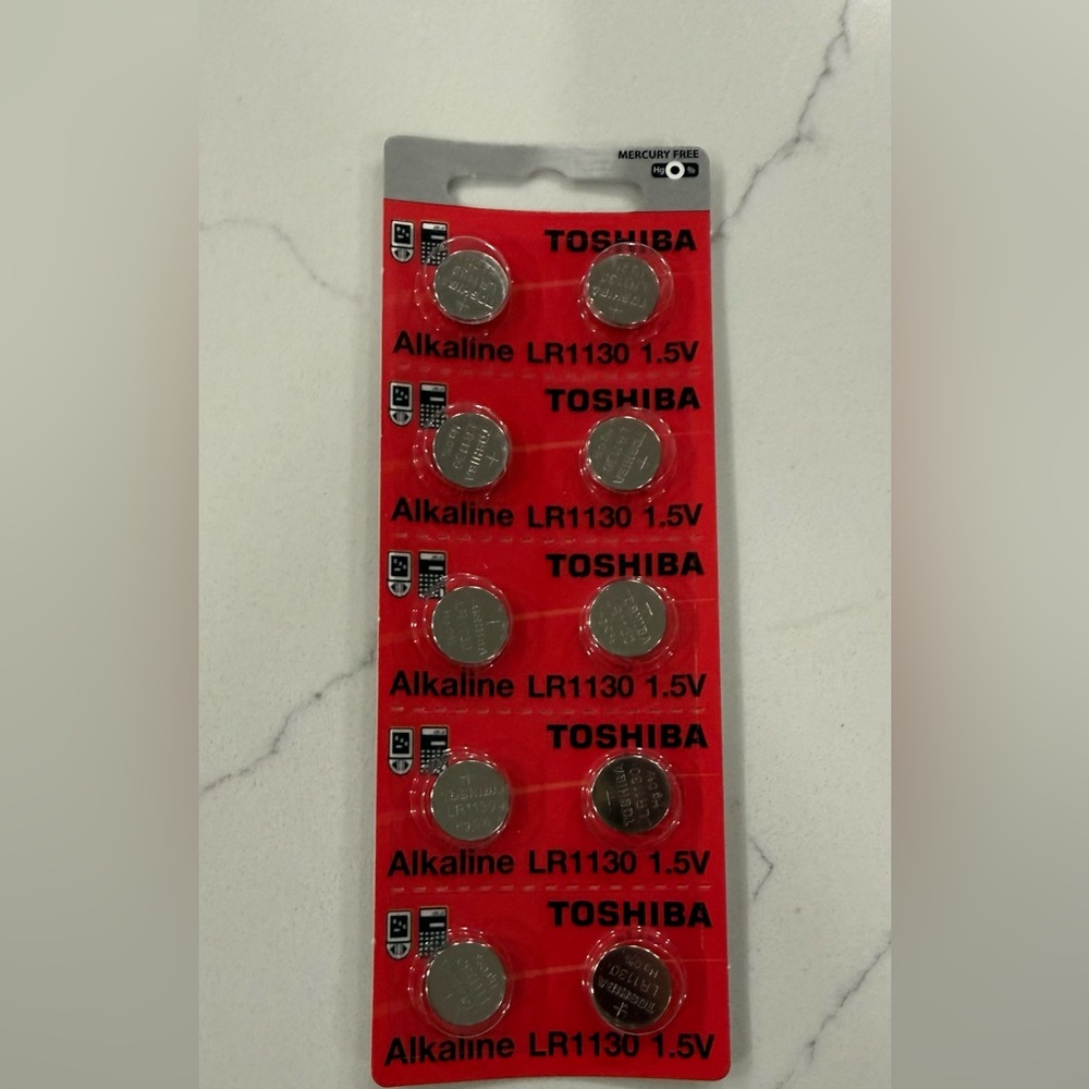 Toshiba LR1130 1.5V Button Cell Batteries 10 Pack